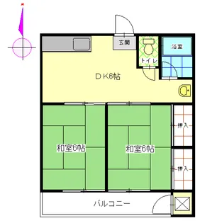 グリ-ンコーポ【2階】の間取り