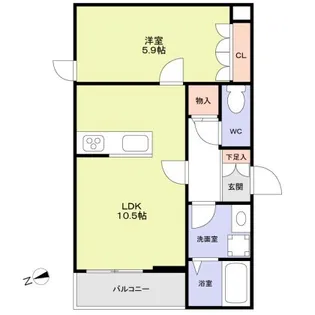 Green Toshin【2階】の間取り