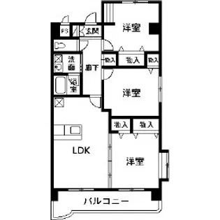 マンションエクレール【3階】の間取り