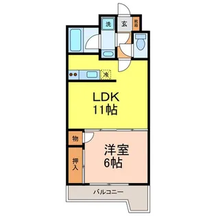 御幸パークマンション【2階】の間取り