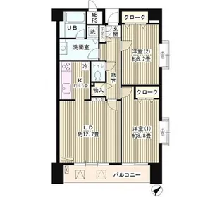 アステリオン松濤【8階】の間取り