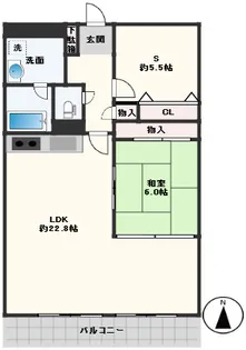 コープ野村梅田A棟【14階】の間取り