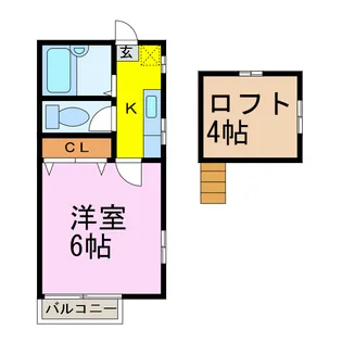 ビレッジ南羽生【2階】の間取り