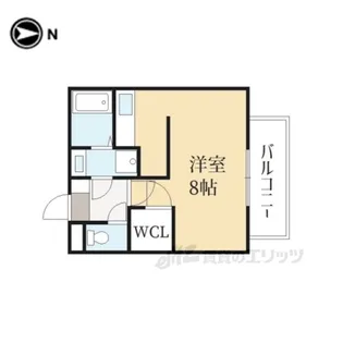 LEMETEORE一乗寺【4階】の間取り