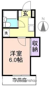 メゾンフェリス栄谷B【1階】の間取り