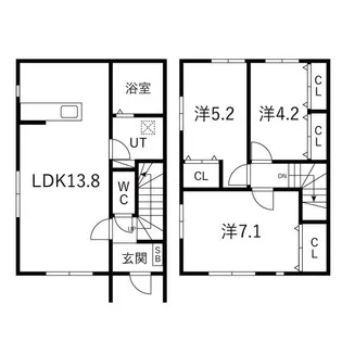 シェモア【1階】の間取り