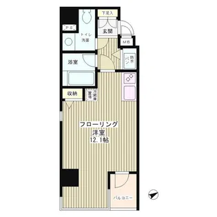 テラス麻布十番【4階】の間取り