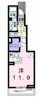 アム・フラット【1階】の間取り