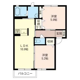 ブランB【2階】の間取り