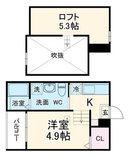 sofitel西田町【1階】の間取り