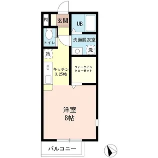 ヴァンクール【2階】の間取り