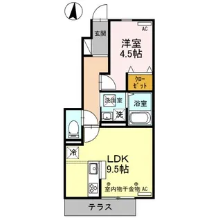 リヴェールヴィラ【1階】の間取り