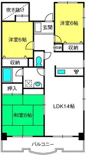 ラフィーネ大宮【2階】の間取り