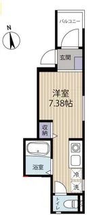 キズメットF【1階】の間取り