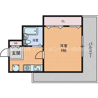 エスリード塚本【9階】の間取り