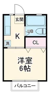 グリーンハイツ谷【1階】の間取り