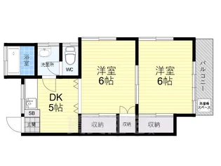ヴィラ・むさしの【2階】の間取り