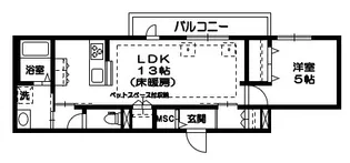 ルーチェ山王【3階】の間取り