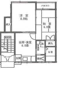 クレール柳田【2階】の間取り