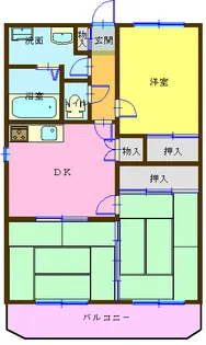 コーポ辻村II【2階】の間取り