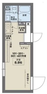 COCOFLAT田端II【1階】の間取り