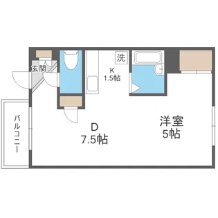 カサデューク本郷通【3階】の間取り
