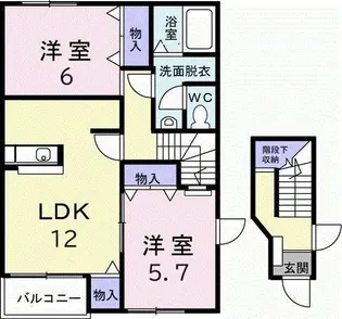 ポラリス II【2階】の間取り