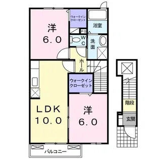 アドニードII【2階】の間取り