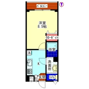 コーポ馬込台【1階】の間取り