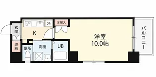 パレグレース十日市【9階】の間取り
