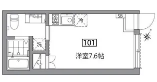 グランエッグス新大塚E【1階】の間取り