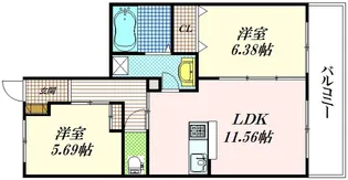 ディアヒルズ【3階】の間取り