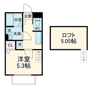 サラブレッドII【2階】の間取り