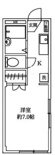 女子医大通りサンホーム【3階】の間取り