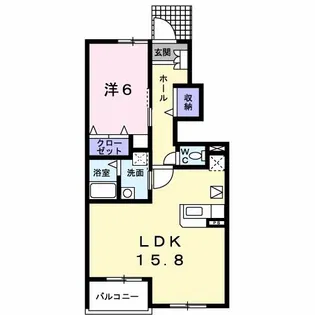 グラースA【1階】の間取り
