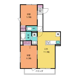 パークサイドレジデンス杉並【3階】の間取り