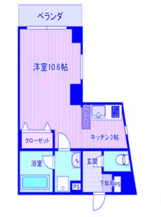 アンリジェール【6階】の間取り
