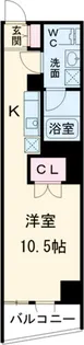 フェリオ池袋【10階】の間取り