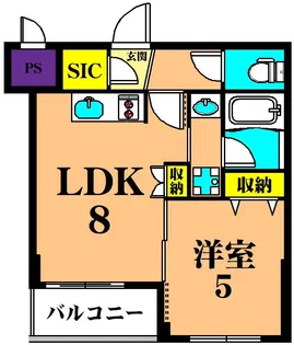 ALLURE武蔵小山【4階】の間取り