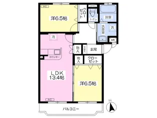 Excel Court (エクセルコート)【3階】の間取り