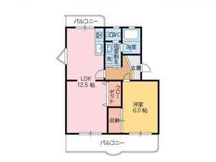 コーポエンドレス【4階】の間取り