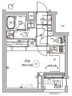 RELUXIA東武練馬【3階】の間取り