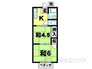 フジハイツ【2階】の間取り