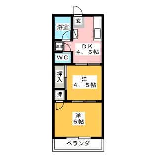 グリーンマンション【2階】の間取り