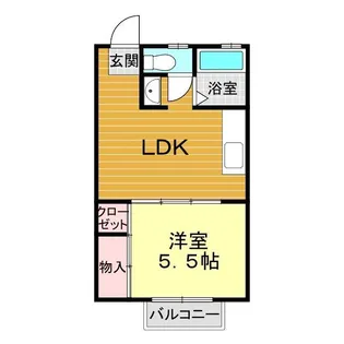 宝ヴィラ【1階】の間取り