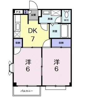 リバーフィールド【2階】の間取り