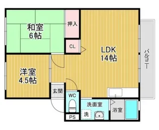 リーブハイツ【1階】の間取り