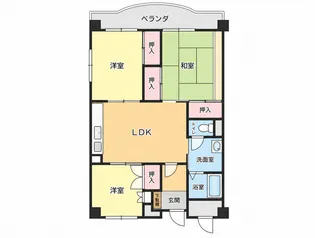 プレシャス長者【6階】の間取り