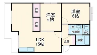 レスポワール曳馬【3階】の間取り
