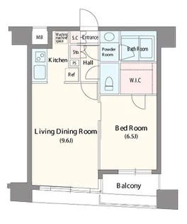 人形町デュープレックスリズ【7階】の間取り